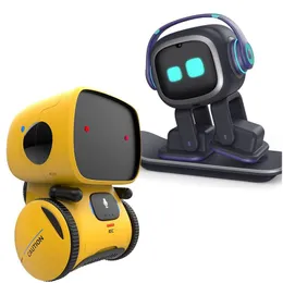 Rc Robot Emo Smart S Dance Voice Command Sensor Singing Dancing Repeating Toy For Kids Boys And Girls Talkking 221122 Drop Delivery Dh5Qt