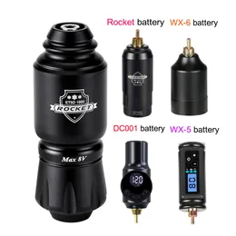 Tattoo Machine Tattoo Machine Kit Komplett Rotary Rocket Mini Tattoo Pen with RCA Interface Wireless Tattoo Power Supply for Tattoo Body Art 230811