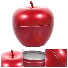 Бутылки для хранения 4 шт. Apple Jar Bar Food Contack Can Can Confice Coffee Beans Coffee Beans Tin Plate Tea Gift Box Контейнеры творческая канистерство