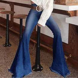 Women's Jeans 2023 Beautiful Bell Bottoms Xshape Women Full Length Wide Leg Pants Spring Vintage Style Flare Trousers