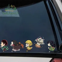 Earlfamily 13cm x 3.8cm شيطان slayer تشغيل ملصقات Trunk Windows anime شخصية ملحقات سيارة العربة المضحكة R230812