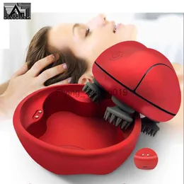 Kafa derisi masajı elektrikli kafa masajı antistress saude rahat vücut derin doku yoğurma titreşimli su geçirmez saç büyümesini teşvik etmek HKD230812