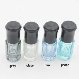 Einfache farbenfrohe kleine 3 ml Glasrollenflasche Mini ätherische Ölflaschen 6 ml mit Edelstahlrolle auf Kugel