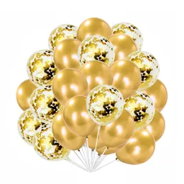 Decoração 30 pçs balões de cor dourada lantejoulas globos balão casamento aniversário ano novo diy decorações de natal balão
