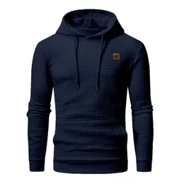 Herren Hoodies Sweatshirts Männer Hoodies Langarmplaid Jacquard Pullover Kanga Kanga Taschen lässige Kapuze -Sweatshirts Streetwear -Kleidung 230812