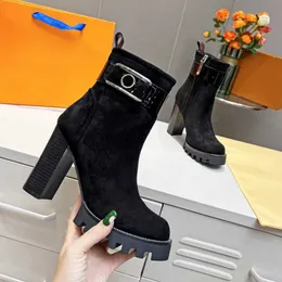 Designer Boot Women Ankle Booties Winter Luis Fashion Boot Martin Leather Platform Letter Woman Vuttonity FDHHDFG