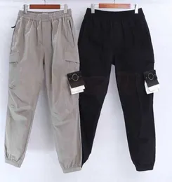 Mens Designer Track Stones Island Pants Womens Casual Cargo Multi-pocket Harem Trousers Fashion Hip Hop Elastic Waist Sportswear Leisure trend 645ess