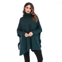 Maglioni femminili aecu femmina solido inverno pullover scrollata scrollata di maglione più taglia alle dimensioni per donne lady knitting