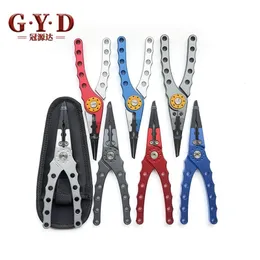 Fishing Accessories Pliers Line Cutter Multifunctional Knot Aluminum Alloy Scissors Hook Remover 150g 20CM Equipment 230811