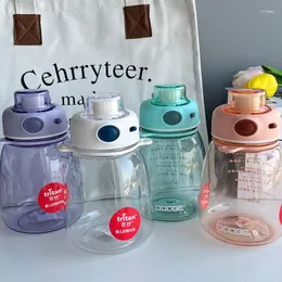 Water Bottles 700 ML Sports Bottle Niche Milk Tea Cup Large Capacity Big Belly Class Office Portable Going Out Messenger