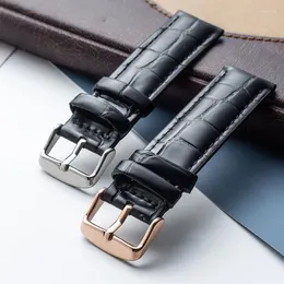 Watch Bands Watchband Genuine Leather Strap 12mm 13mm 18mm 20mm 22mm Stainless Steel Accessories For Men Woman Band