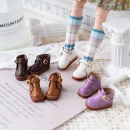 Doll Accessories Handmade OB24 Doll Lovely Fashion Shoes Cowhide Martin boots For Blythes Ob22 24 Ymy Licca Azones Ob24 Fr DoLL 230812
