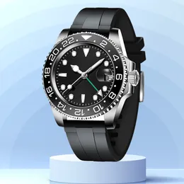 남성 시계 디자이너 40mm Pepsi GMT 126710 자동 904L 스테인레스 스틸 스트랩 DHGATE 스크래치 방지 미러 손목 시계 시계 Montre de Luxe Watche