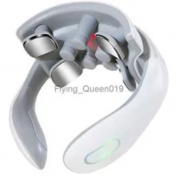 Electric Neck and Back Massager Magnetic Osteochondros Behandling Pulse Shiatsu Back Massage Cervical Physiotherapy Machine HKD230812