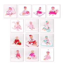 Bonecas de bonecas de 16 polegadas Simulação de boneca Baby Soft Cute