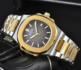 Square Dial Luminous Waterproof Men Watches Daydate Mechanical Automatic Self Winding Deep Sweeping Stainless Steel Gold Silver Leisure Wristwatches Day Presents