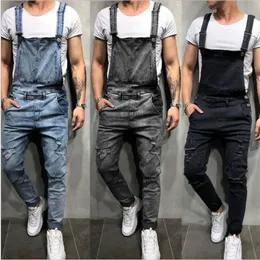 2019 moda masculina jeans sugestuits ruins hole jeans de jeans de hole para homens suspensórios de suspensório tamanho m-xxl266o