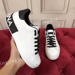 2023 heißer Luxurys Designer lässige Schuhe weiße schwarze Fashion Herren Leder atmungsaktivem Schuh offenen Sport -Turnschuhen HC210801