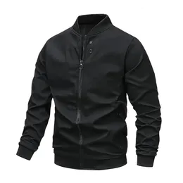 Men's Jackets Men's Casual Jackets With Zipper Pockets Soild RQ Letter Metal Decoration Clothes Outerwear s 230812