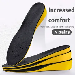 Acessórios de peças de sapatos A altura aumenta as palmilhas para homens homens invisíveis Boost 1535cm respirável Ortopédico Elevador Choque Pads de Absorção 230812