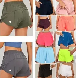 Kvinnors yogashorts Fitness som kör tennis Fake Training Casual Women's Breattable Quick-Torking Croped Pants