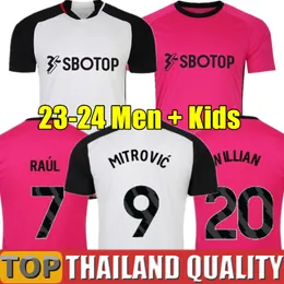 Игрок фанатов Verson 23 24 Raul Soccer Jerseys Mitrovic Fulhams 2023 2024 Wilson Reed Cairney de Cordova-Reid Andreas Football рубашка Willian Vinicius Men Kid