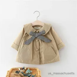 Giackets Baby Girl Spring Autumn Cute Trench Jacket Girls Girls OverCoats Overtificatore per bambini Outfit di vestiti R230812