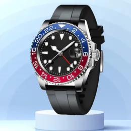 GMT Watch Man Mekanik Hareket Tasarımcı İzler Yüksek kaliteli gündelik montre de lüks moda aaa saat 40mm safir cam dhgate bilek saatleri orologio uomo watch