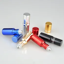 5 ml leere UV-Gla-Rollenflasche ätherisches Öl 5cm Probe Fläschchen mit Rollerkugel-Spray-Parfüm-Roll-On-Flaschen