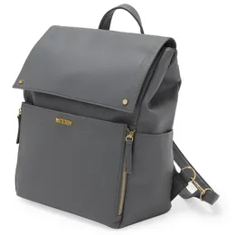 Bolsa de fraldas Charli em mochila cinza e conversível com tiras ajustáveis