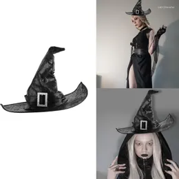 Берец Хэллоуин Шляпа Шляпа Черный Основной Волшебник Костюми