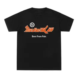 Men's T-Shirts Arrivals SICKO Born From Pain T Shirt 100% Cotton T-Shirt SICKO Hip Hop Tee Shirt O-Neck Street wear WEST Tops 230812