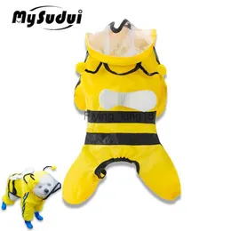 Mysudui Summer Dog Imperteriale All inclusivo impermeabile impermeabile per l'usura traspirante impermeabile con bordo per cani Outdoor HKD230812