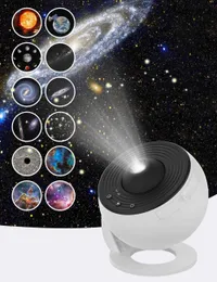 Galaxy Projector 12 w 1 Planetarium Star Projector do sypialni wystrój obrotowy lampa projektora mgławica