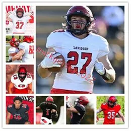 Davidson Wildcats Football Jersey Alani Ajigbotosho 35 Hayden Bender 46 Chace Benoist 52 Jack Berlin 88 Christian Berry Davidson Jerseys Custom Stitched Mens Youth