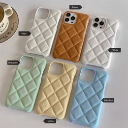 iPhone 케이스 패션 13 Phone Pro Max 14 11 12 XS XSMAX XR 7 8 플러스 미니 탑 가죽 휴대 전화 케이스 Fine Hole Skin TPU