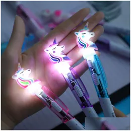 Prezent Pistolet Dift Creative Cartoon Pen Uniicorn Cutelding Student Pacisterery 0,5 mm narzędzie do pisania narzędzie szkolne 0070 Drop de dhnux