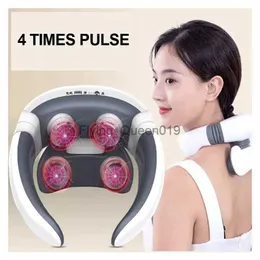 2021 Hot Selling 4 Heads Smart Foldble Intelligent Wireless 4D Electrical Shoulder Neck Massage Pillow Neck Massager 2 Order HKD230812