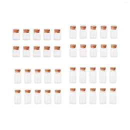 Storage Bottles 10 Pieces Mini Glass Drifting Little Jars Clear Wishing Message Vials For Home Decoration Wedding Gift