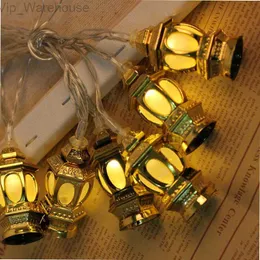 Eid Mubarak Decor Decorações Ramadã Lua Luzes de Led String String para casa Islã Muslim Event Party Supplies Eid al-Fitr Decor HKD230812