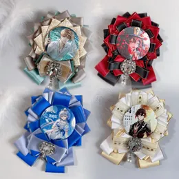 Neck slips DIY anime cosplay legering fylld smärtpåse itabag lolita bar stift brosch bowtie gåva ryggsäck märke hållare basfack 230811