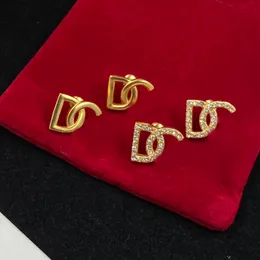 مصمم أقراط ذهبية فاخرة للنساء في آثار عشيرة فاخرة الماس قرط الزفاف هدية لا صندوق
