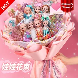 Bebekler Prenses Bebek Yaratıcı Buket Kawaii Kız Model Kız Çocuk Günü Noel Sürpriz Festivali Çocuk Hediyeleri Oyuncaklar 230811