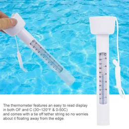 Mini simning pool flytande termometer badkar spa badtunna fiskdammar temperatur mätmätare ny