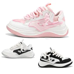 Scarpe da corsa piatto da scarpe da ginnastica da ginnastica da donna piattaforma da donna piattaforma rosa bianco rosa tainers sneaker