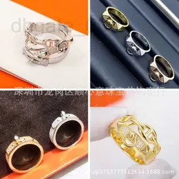 Band Rings Designer Pig Nose Ring 925 Silver Plated 18K Gold Full Diamond 3-in-1 2-in-1 Fashion Light Luxury BBPK