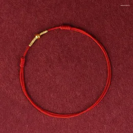 السوار المصنوع يدويًا في Anklets Red Rope Lucky Bangle Women Men Friends 'Anclet Size 1 قطعة