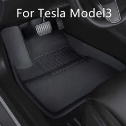 For Tesla Model 3 2021 Floor Mat Waterproof Non-slip Modified Model3 Accessories 3Pcs/Set Fully Surrounded Special Foot Pad H220415 2591