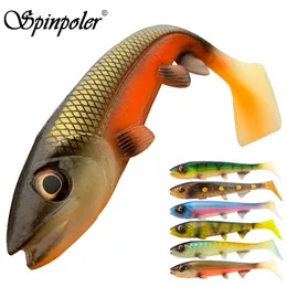 Baits Lures Spinpoler 14cm/18cm Shad Pike Lure Swimbait Square Tail For Pike Perch Catfish Zander Soft Artificial Bait Big Game Fishing Gear 230812