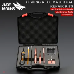 釣りのアクセサリーACE HAWK DIY BAITCASTING FISHINGREEL MATERTIAL REPARICH KITSコンボメンテナンスツールスプールデバイスの分解ピン230812